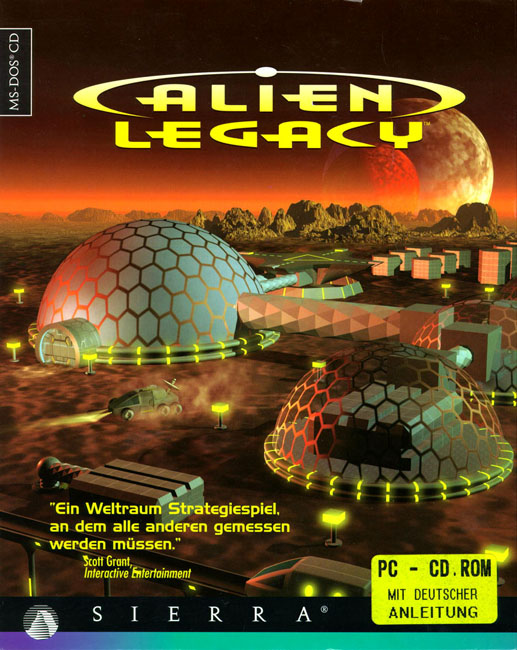 Alien Legacy - predn CD obal