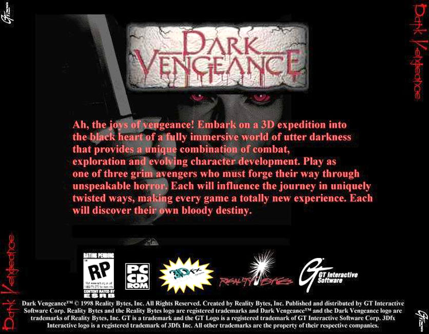 Dark Vengeance - zadn CD obal