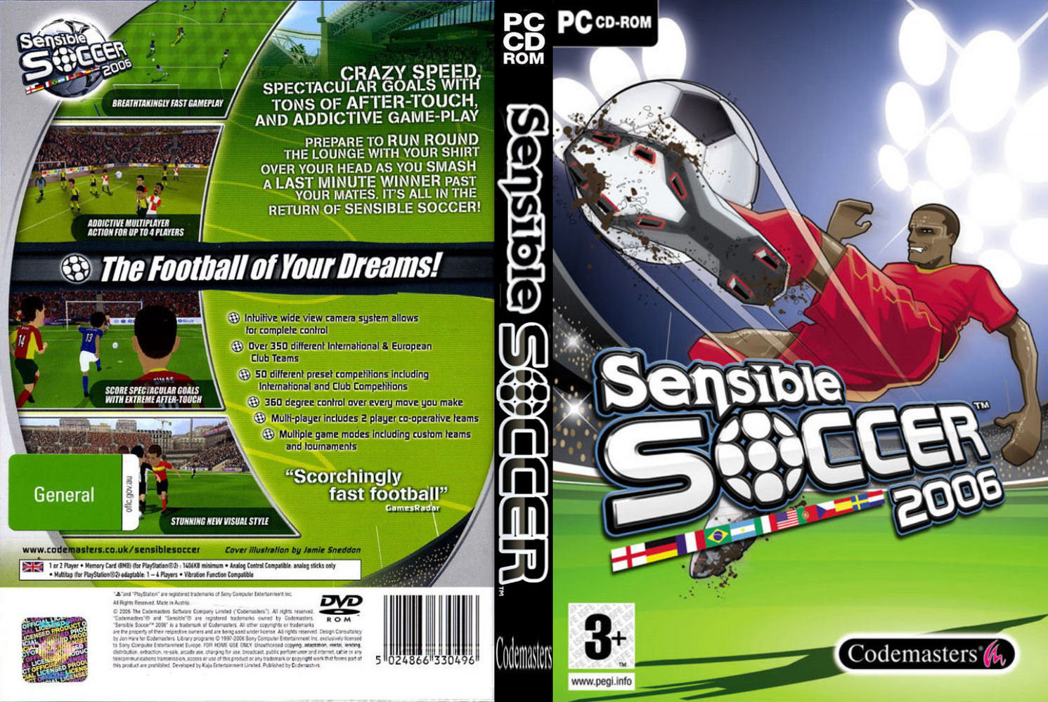 Sensible Soccer 2006 - DVD obal