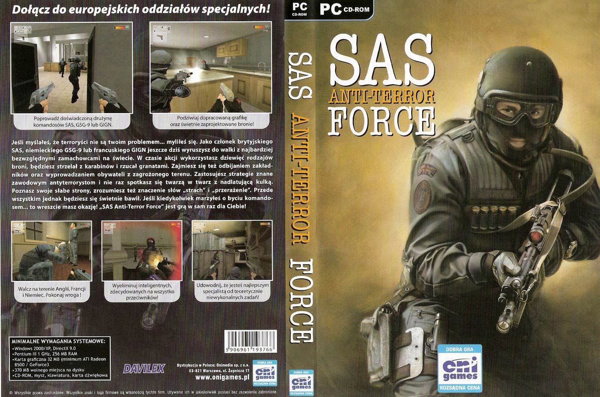 SAS: Anti-Terror Force - DVD obal