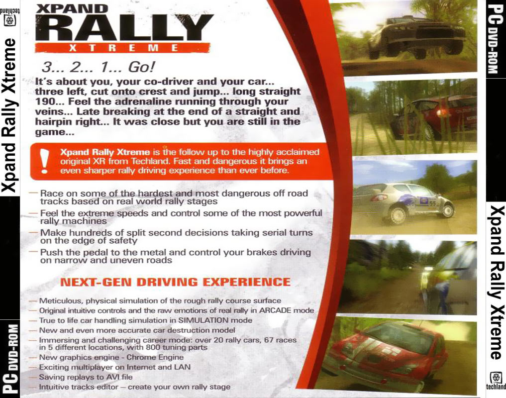 Xpand Rally Xtreme - zadn CD obal