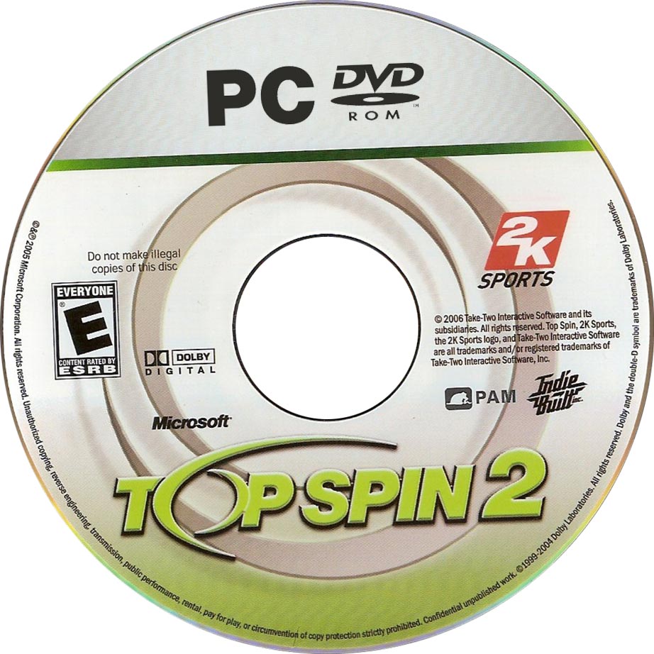 Top Spin 2 - CD obal