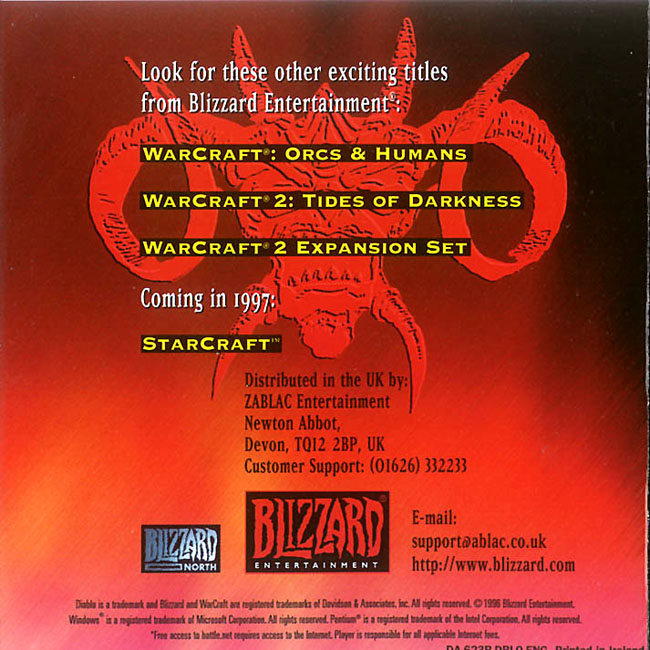 Diablo - predn vntorn CD obal
