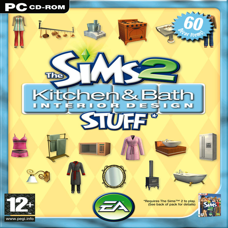 The Sims 2: Kitchen & Bath Interior Design Stuff - predn CD obal