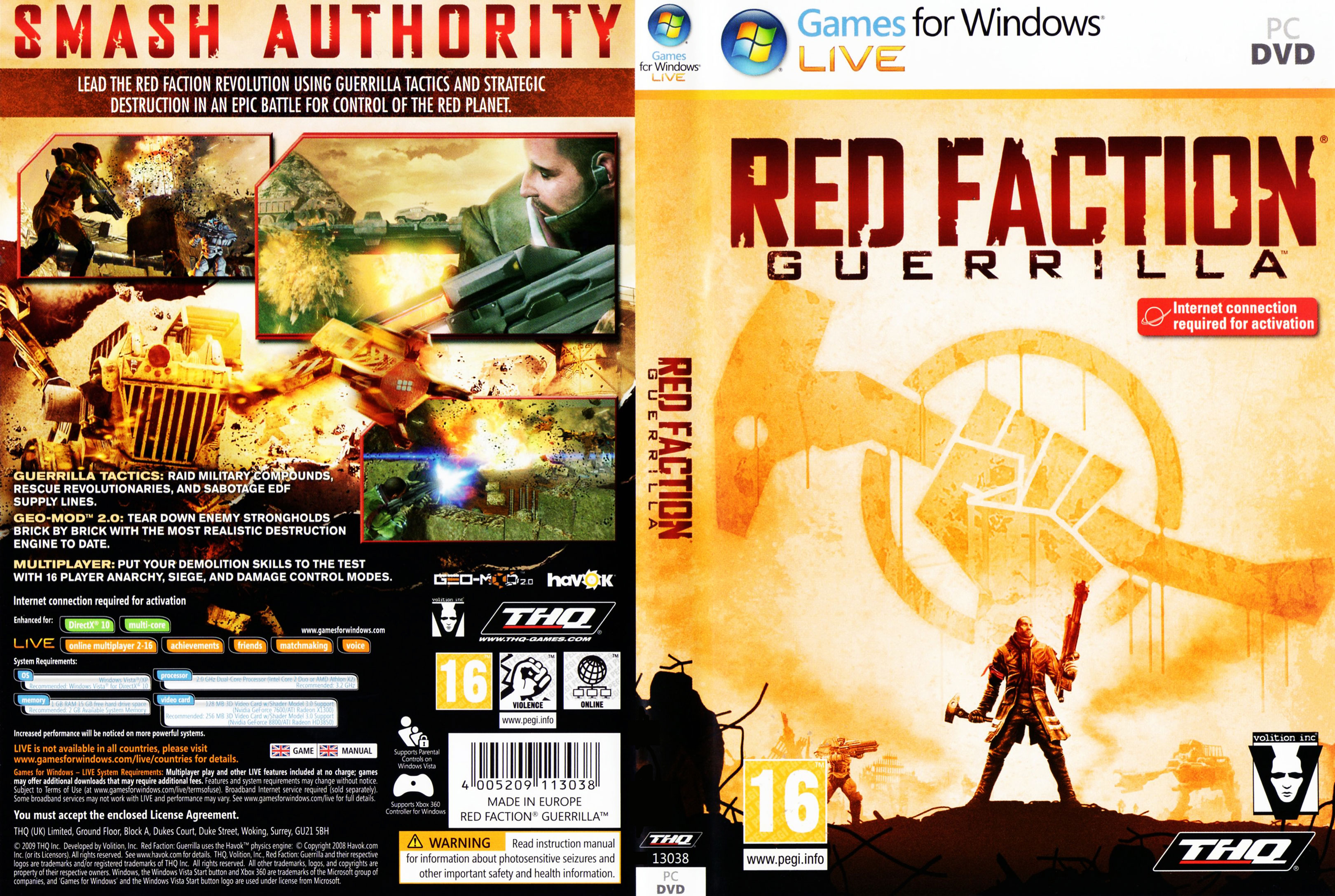 Red Faction: Guerrilla - DVD obal