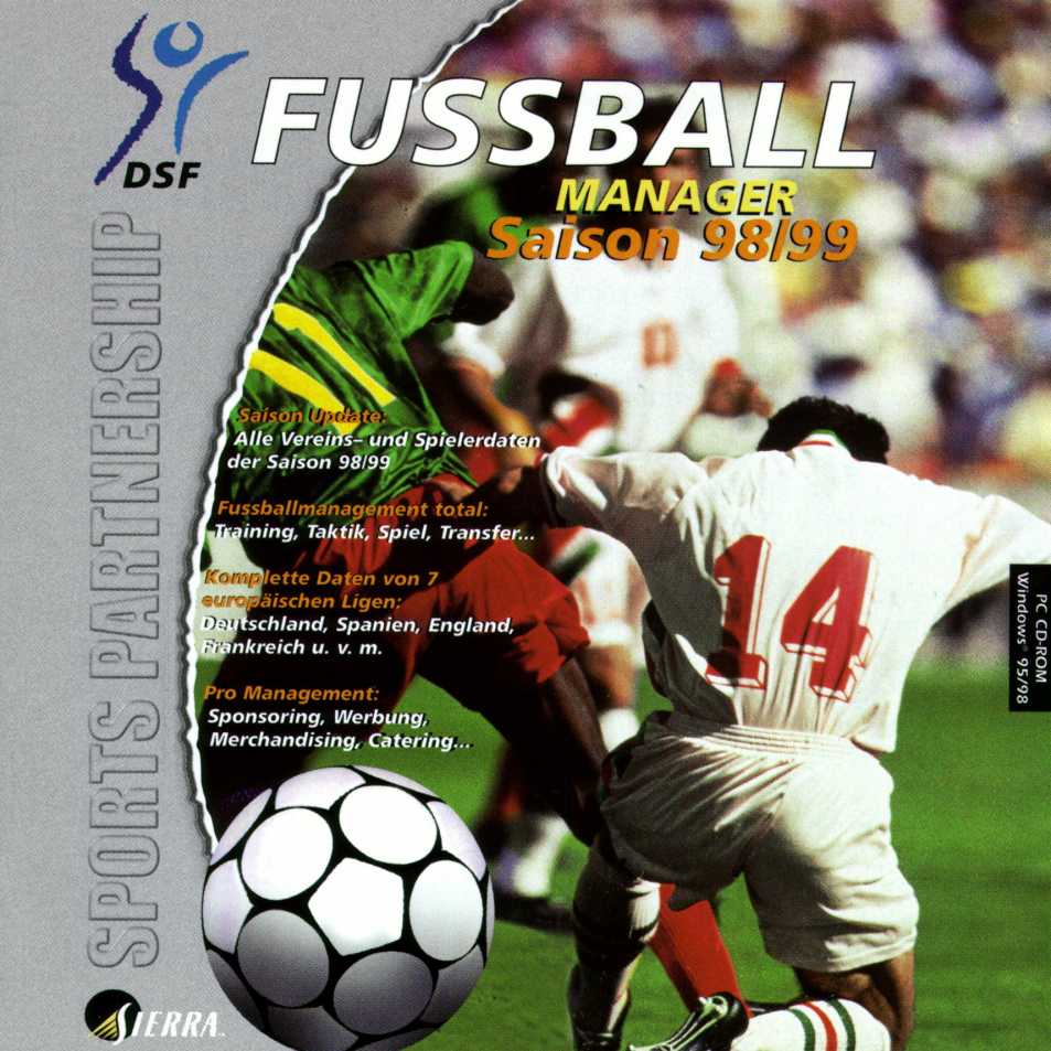 DSF Fussball Manager 98/99 - predn CD obal