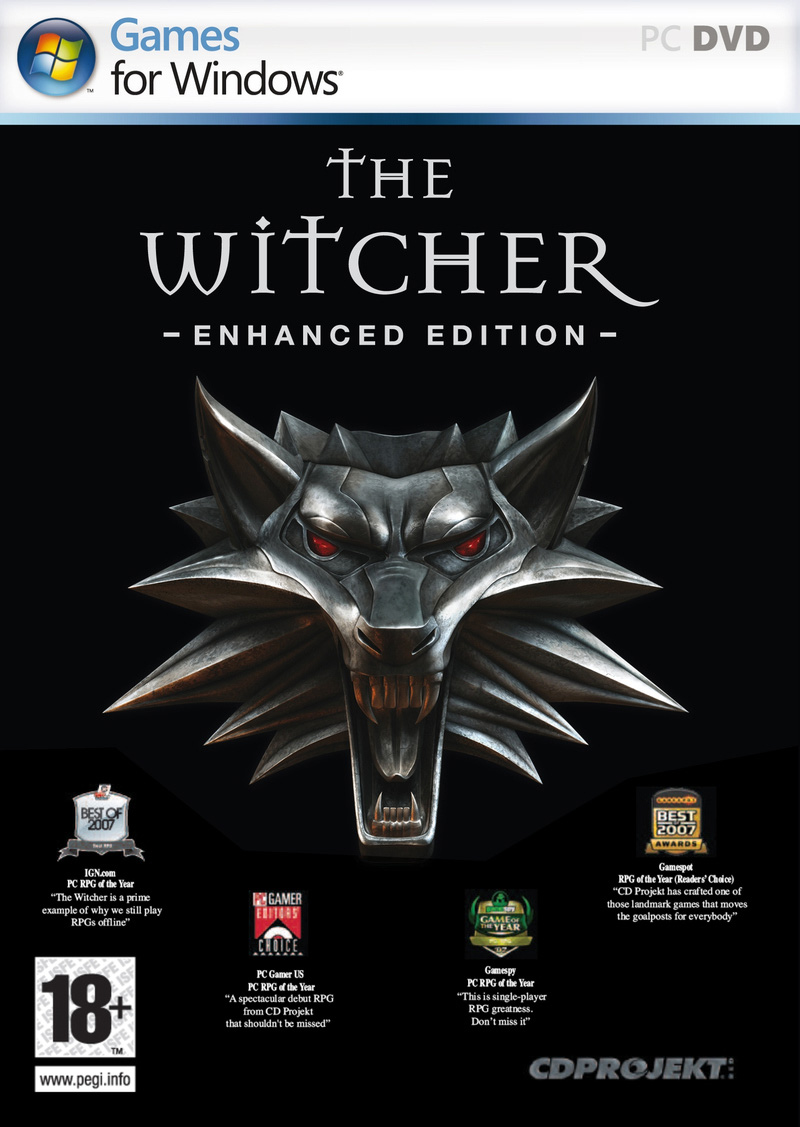 The Witcher: Enhanced Edition - predn DVD obal