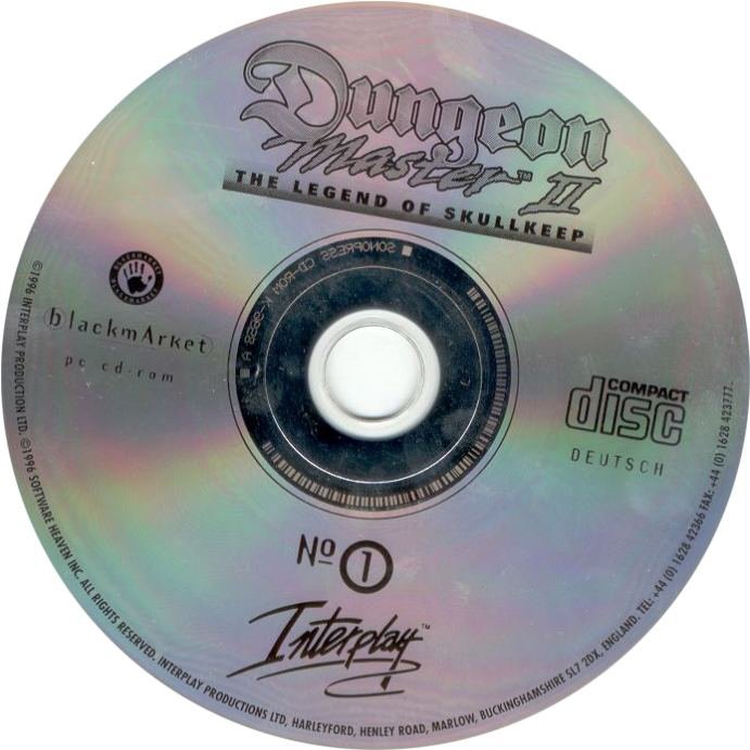 Dungeon Master 2: The Legend of Skullkeep - CD obal