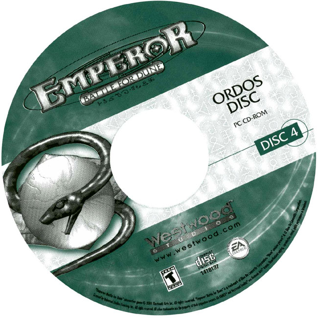 Emperor: Battle for Dune - CD obal 4