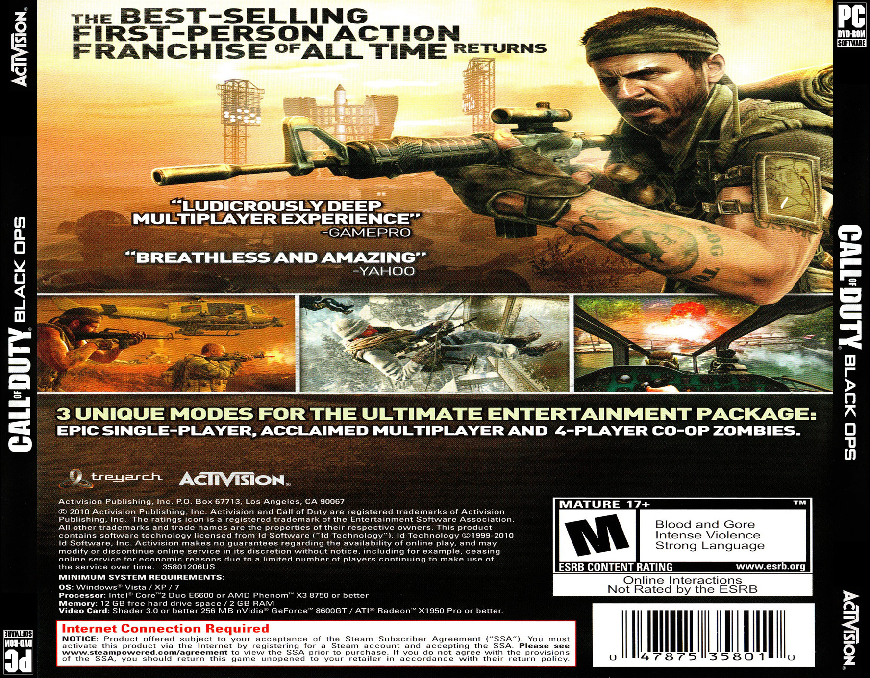 Call of Duty: Black Ops - zadn CD obal