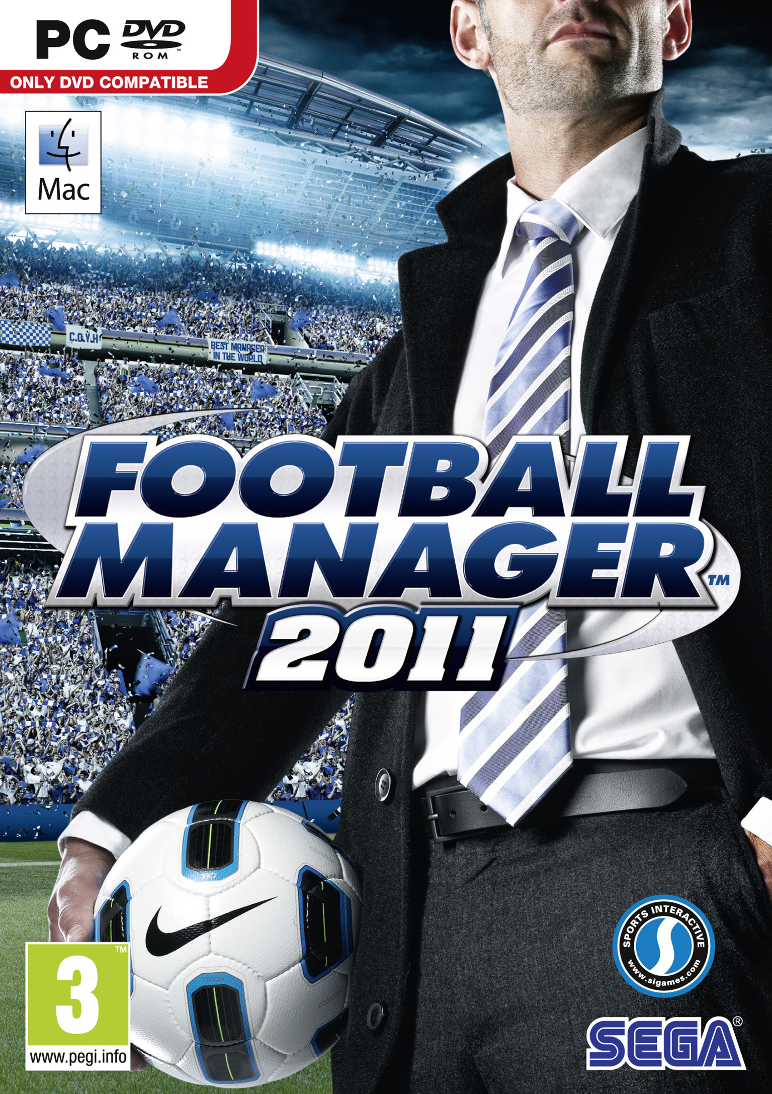 Football Manager 2011 - predn DVD obal
