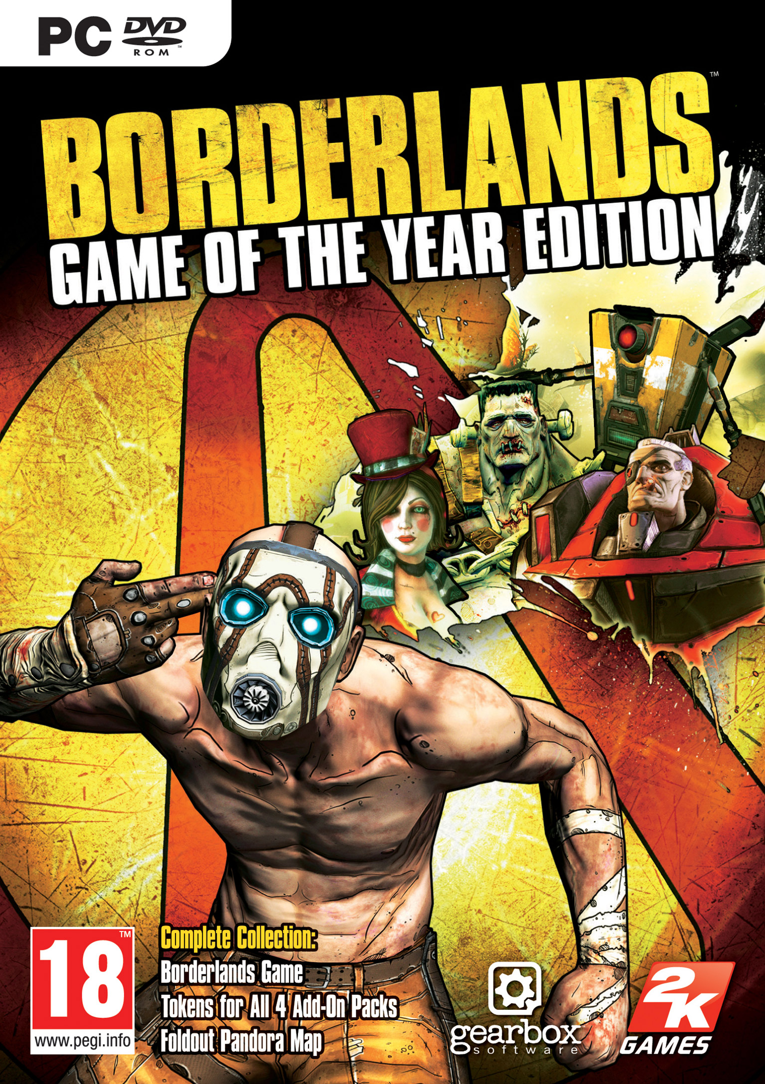 Borderlands: Game of the Year Edition - predn DVD obal