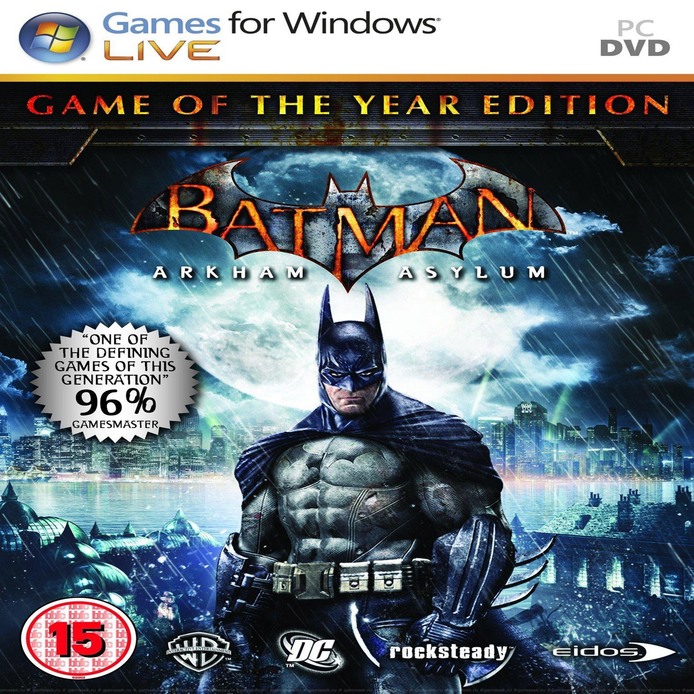 Batman: Arkham Asylum - Game of the Year Edition - predn CD obal