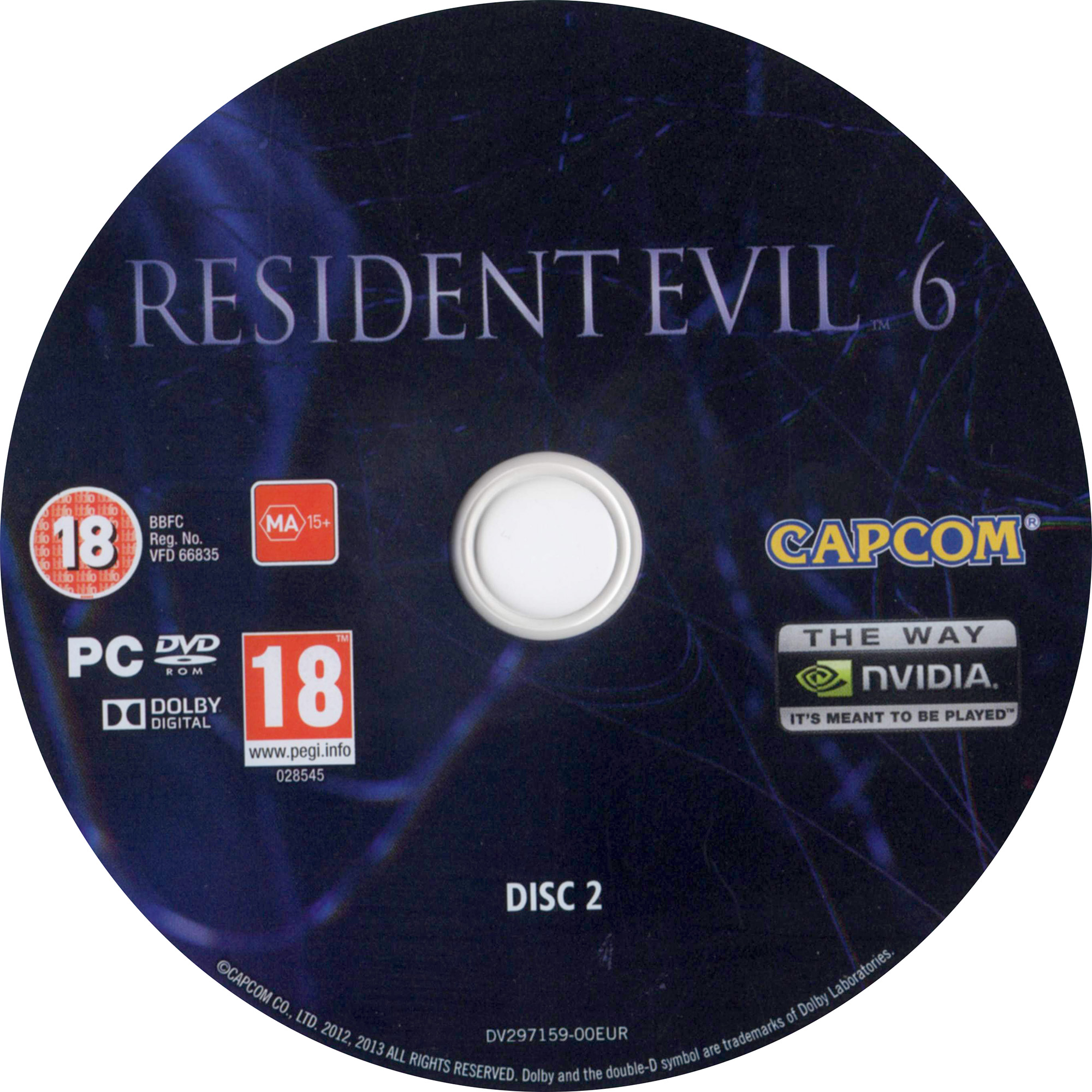 Resident Evil 6 - CD obal 2