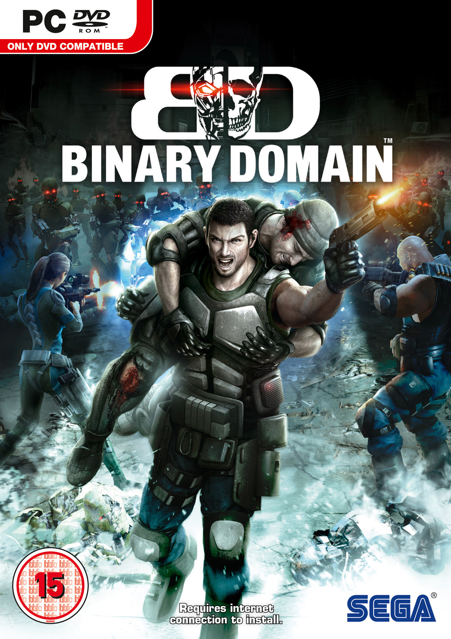 Binary Domain - predn DVD obal