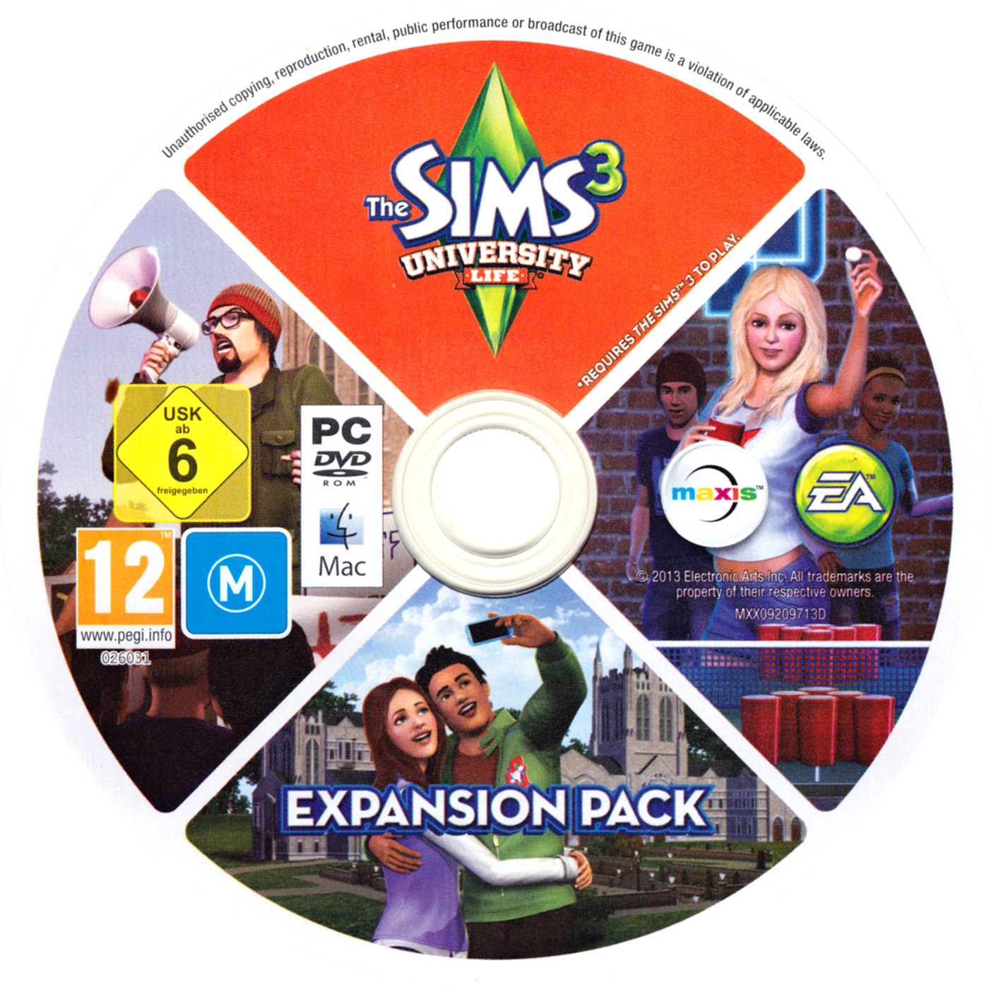 The Sims 3: University Life - CD obal