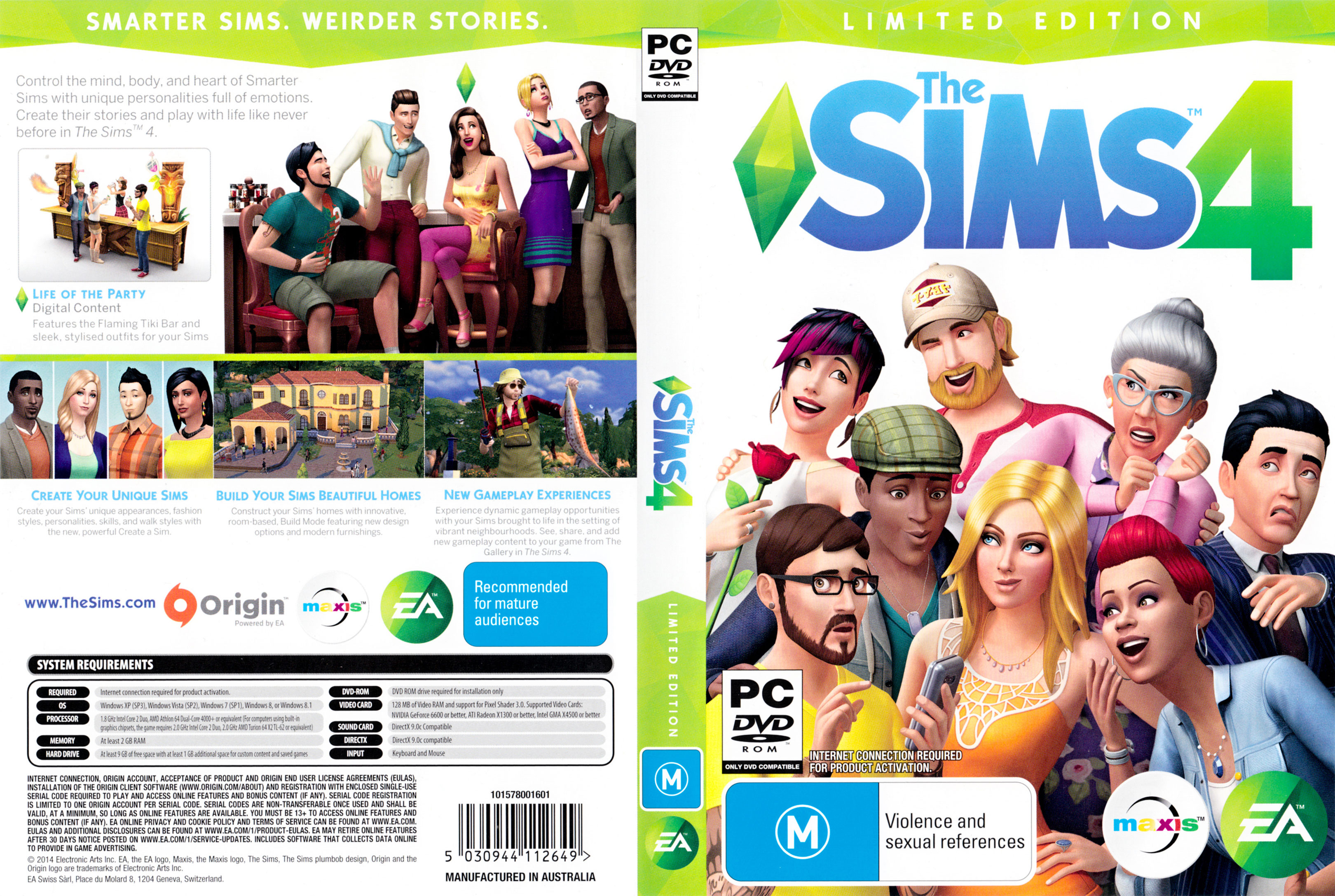 The Sims 4 - DVD obal