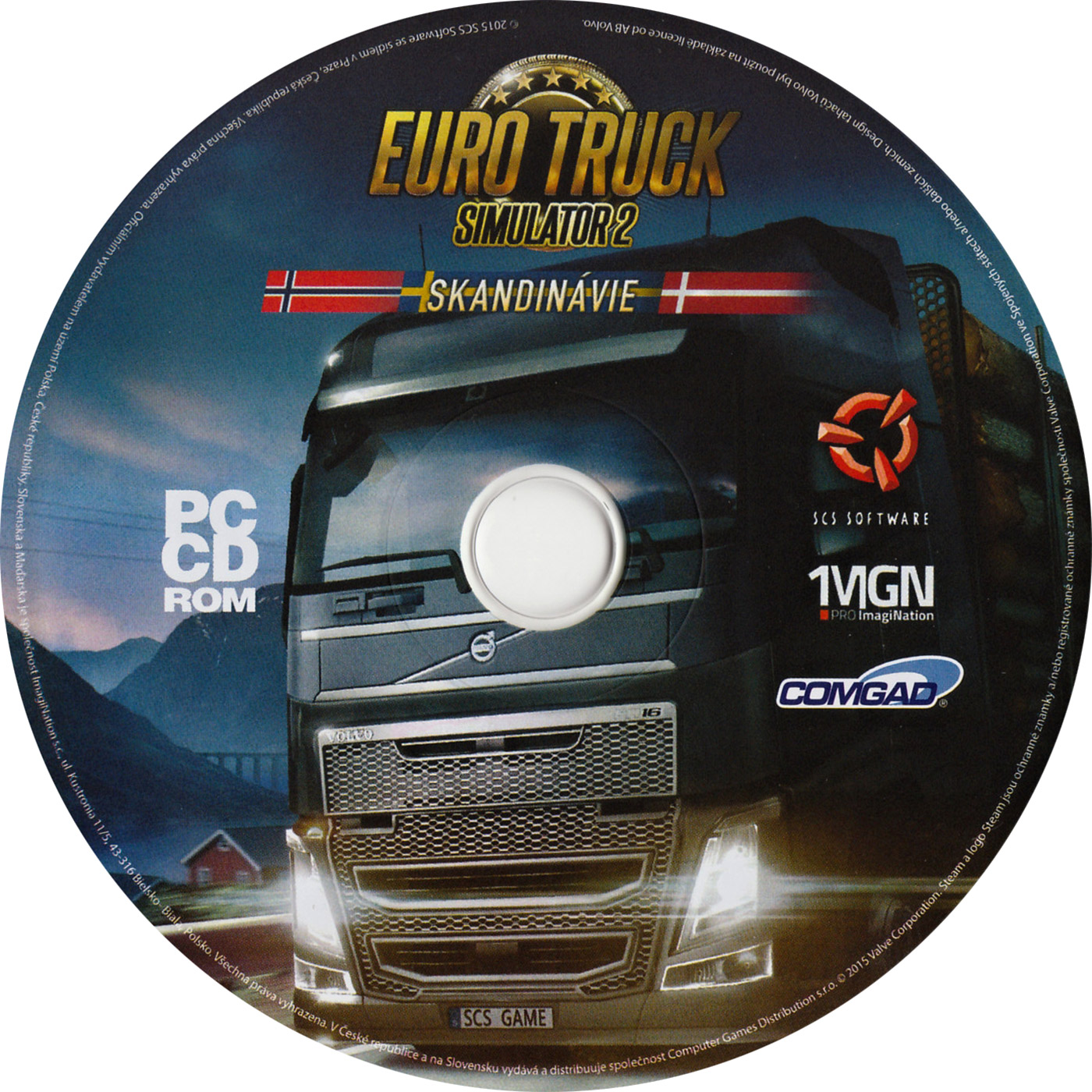 Euro Truck Simulator 2: Scandinavia - CD obal