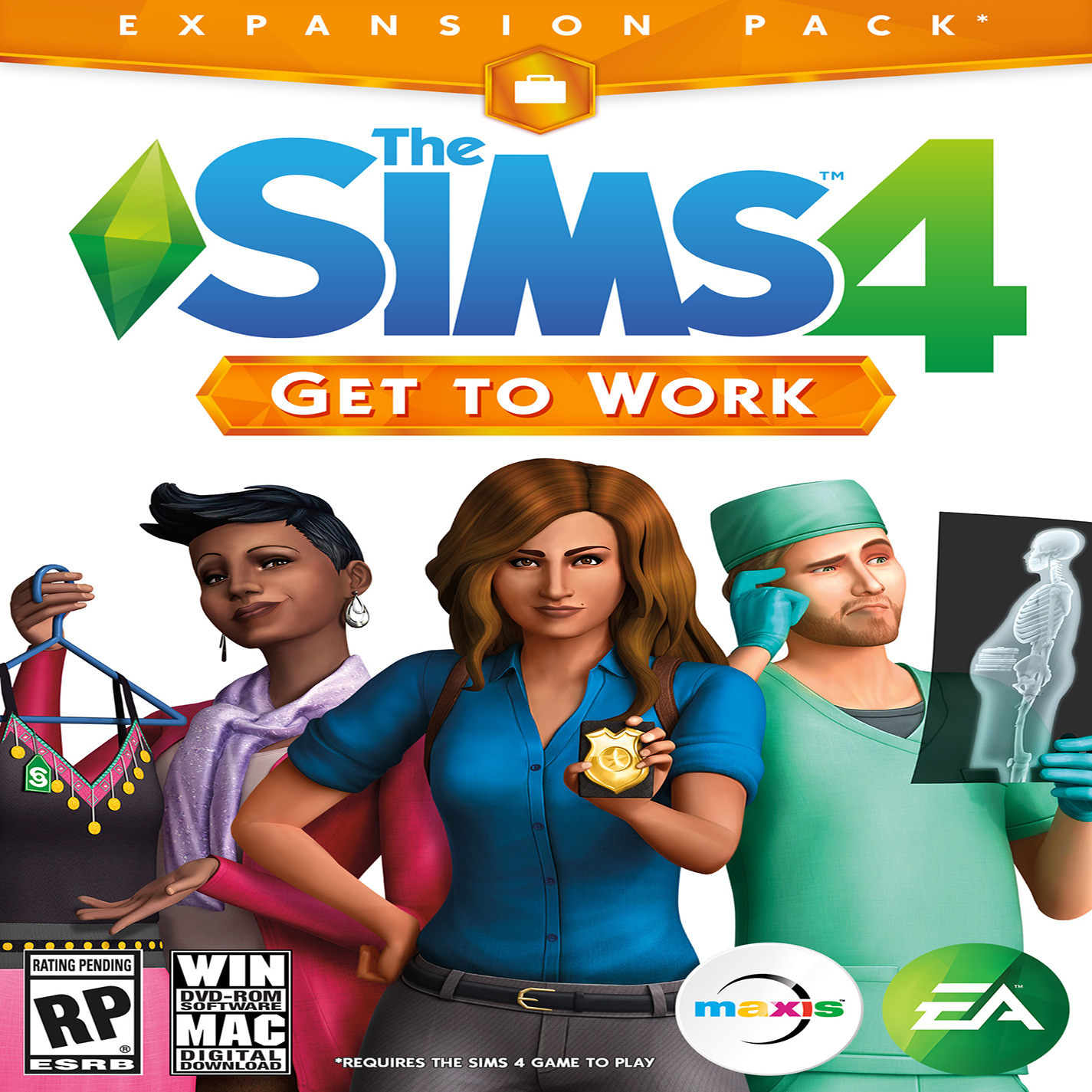 The Sims 4: Get to Work - predn CD obal