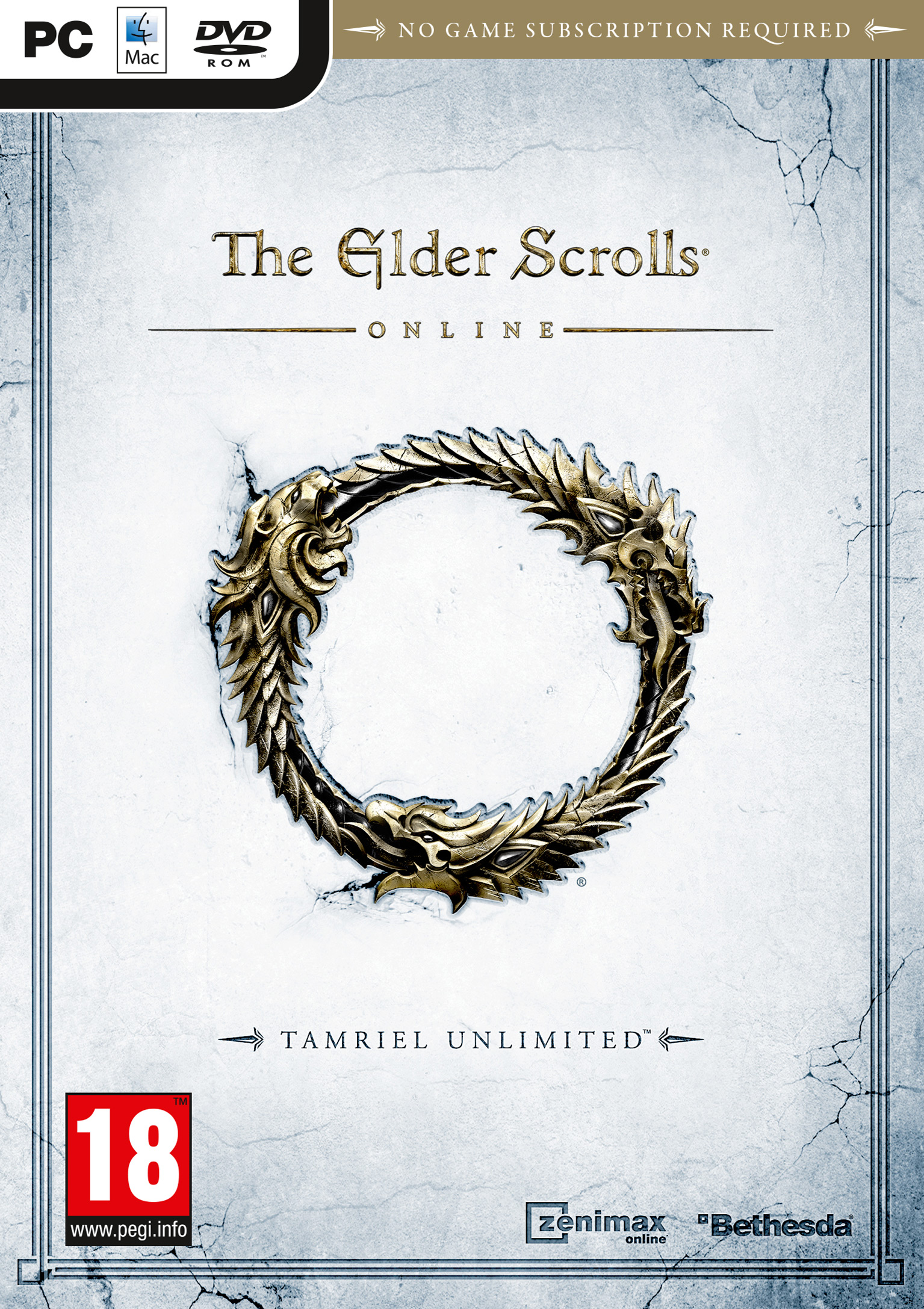 The Elder Scrolls Online: Tamriel Unlimited - predn DVD obal