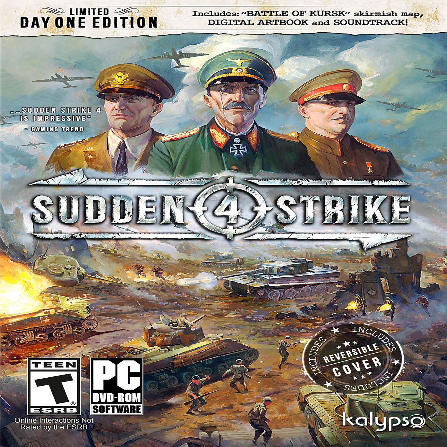 Sudden Strike 4 - predn CD obal