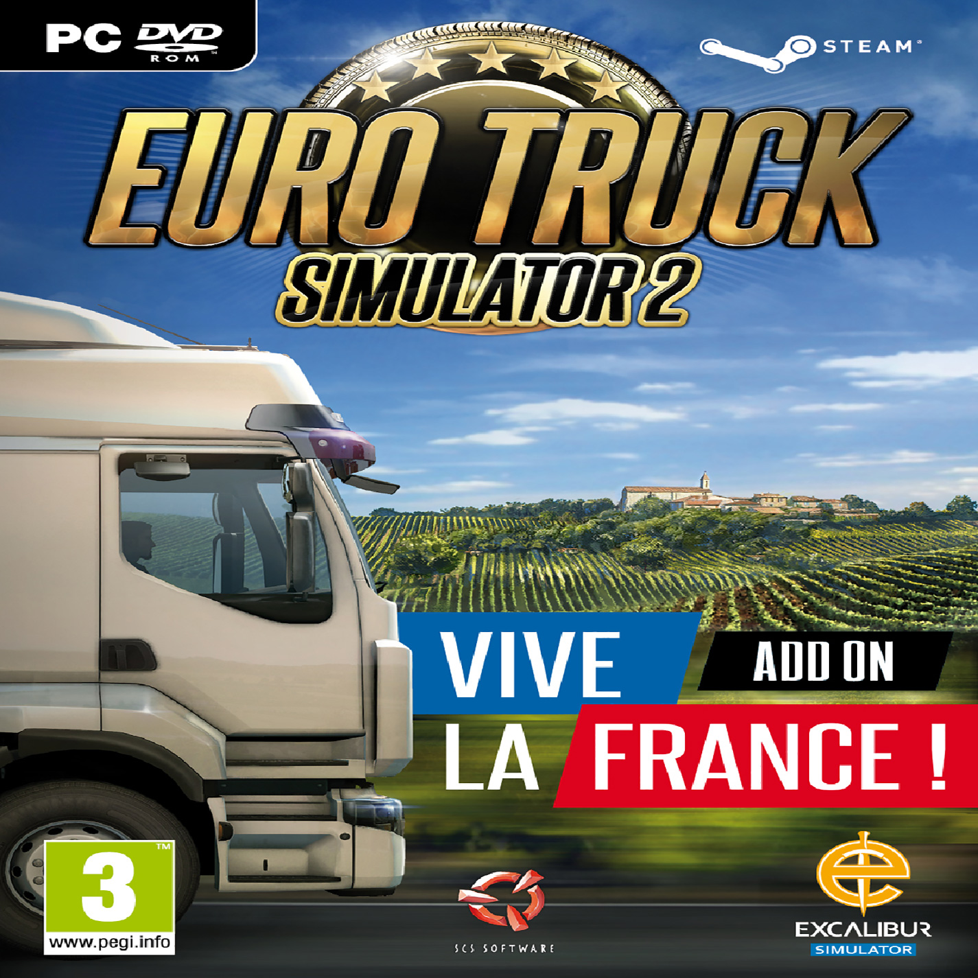 Euro Truck Simulator 2: Vive la France ! - predn CD obal