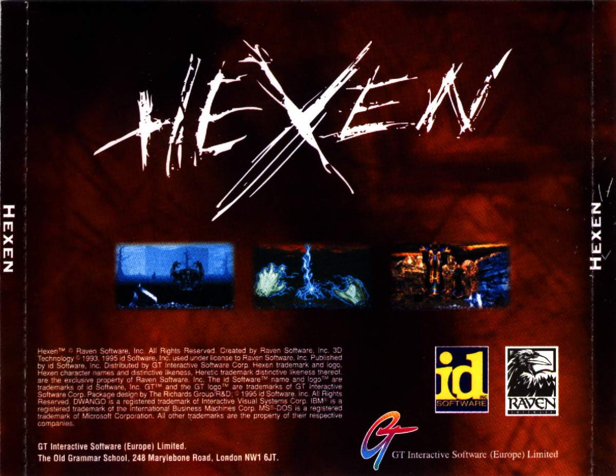 Hexen: Beyond Heretic - zadn CD obal