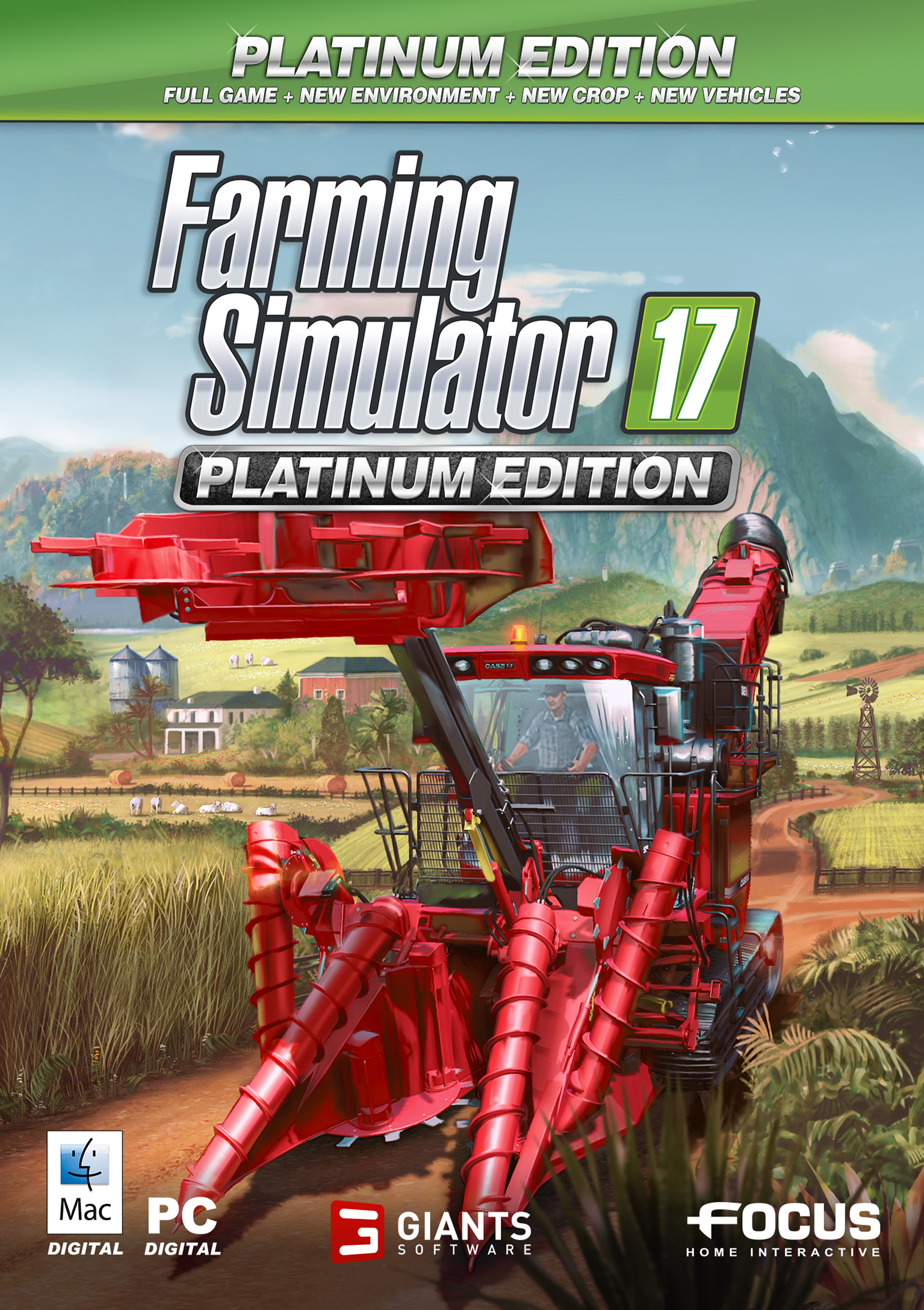 Farming Simulator 17: Platinum Edition - predn DVD obal