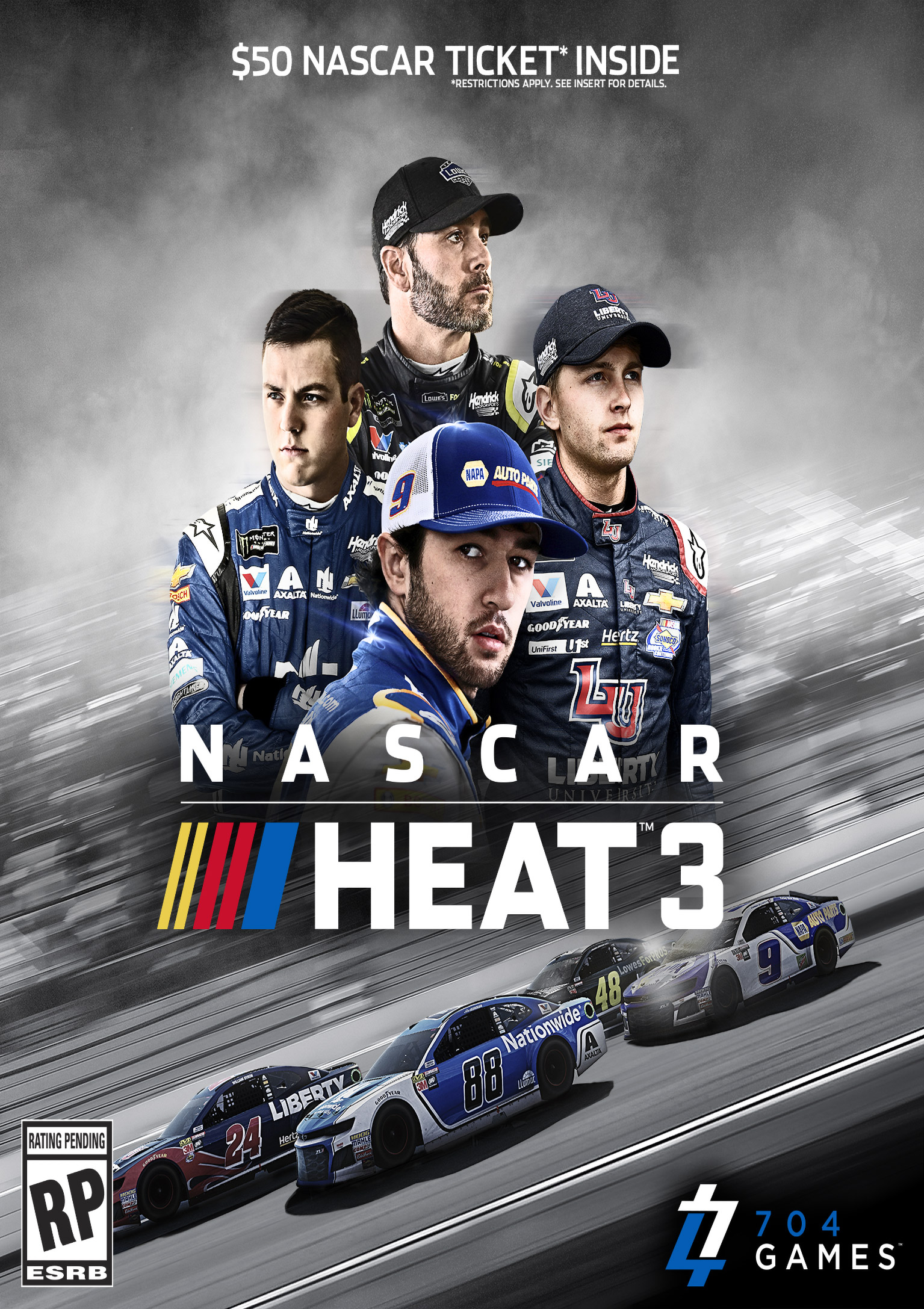 NASCAR Heat 3 - predn DVD obal