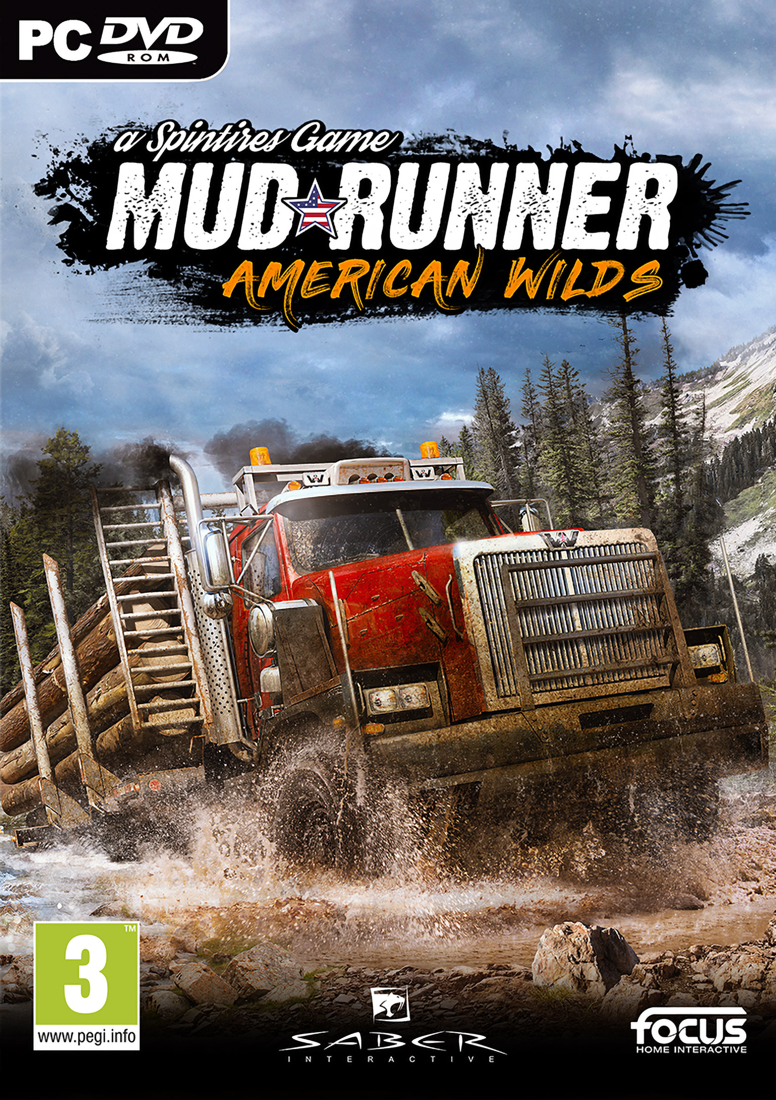 Spintires: MudRunner - American Wilds - predn DVD obal