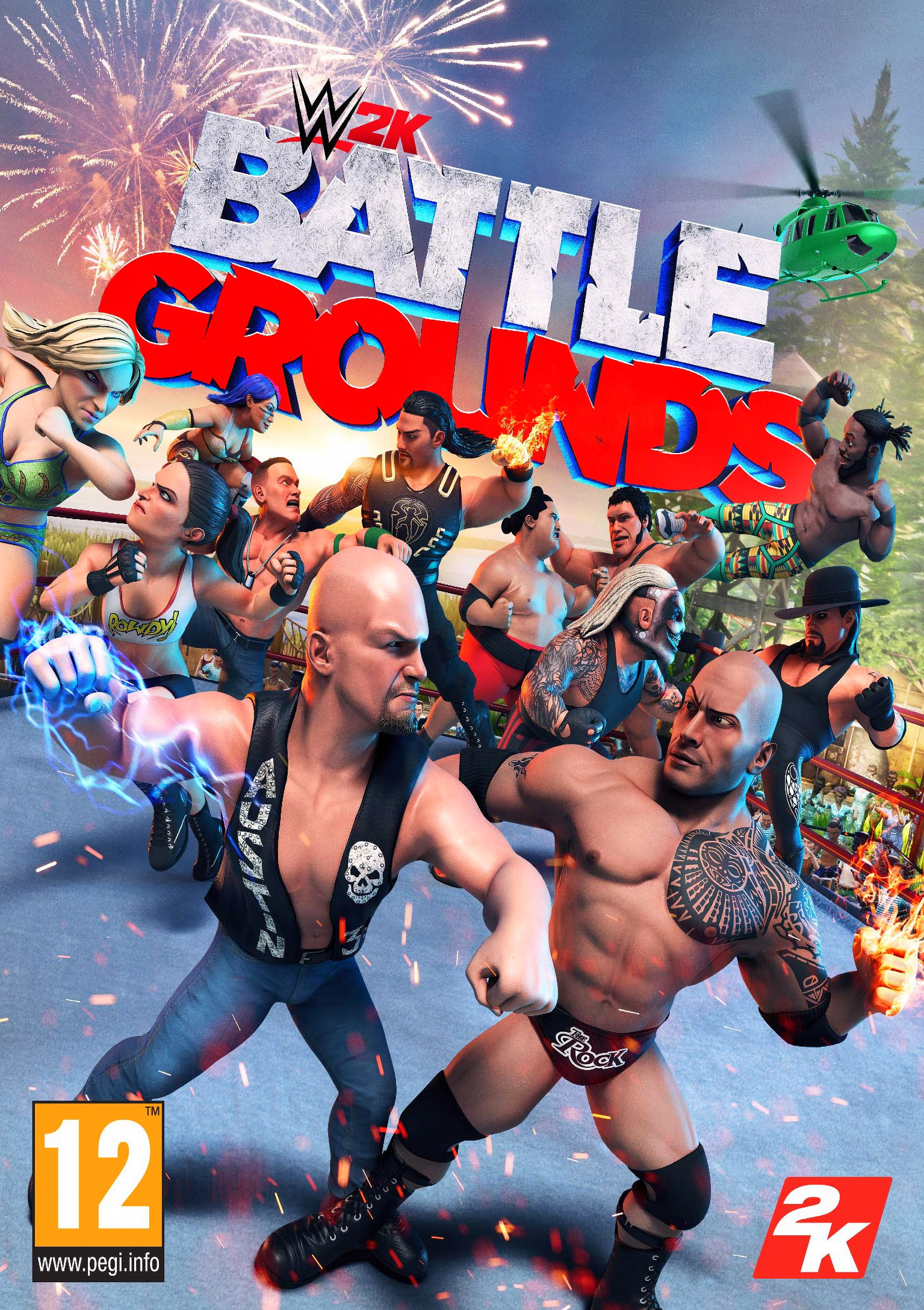 WWE 2K Battlegrounds - predn DVD obal