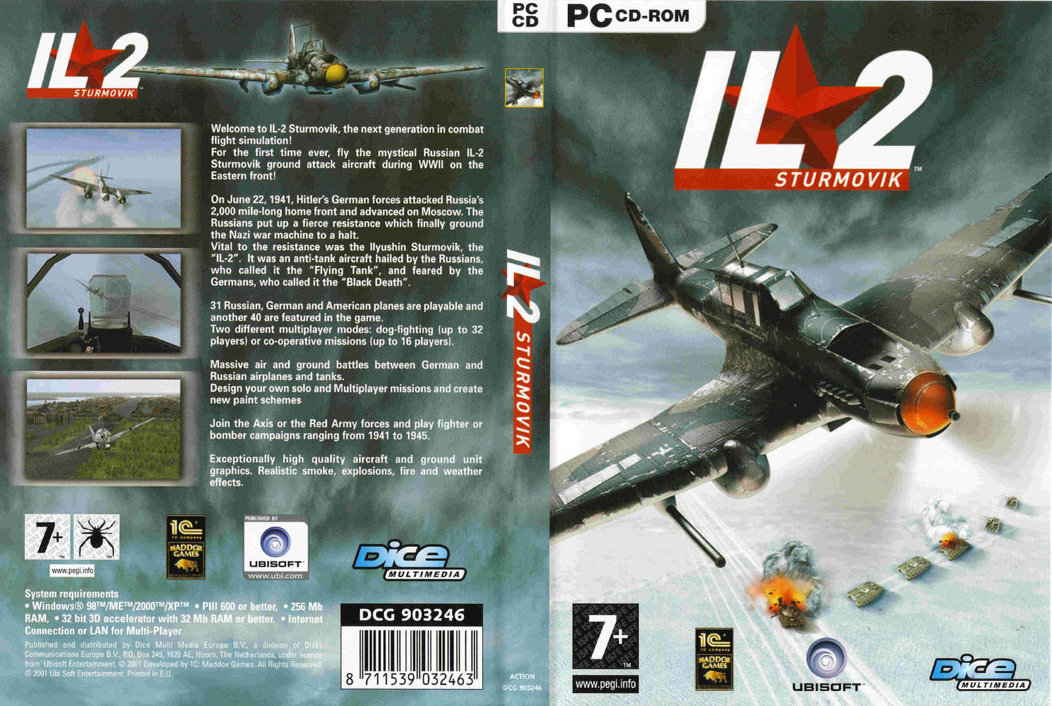IL-2 Sturmovik - DVD obal