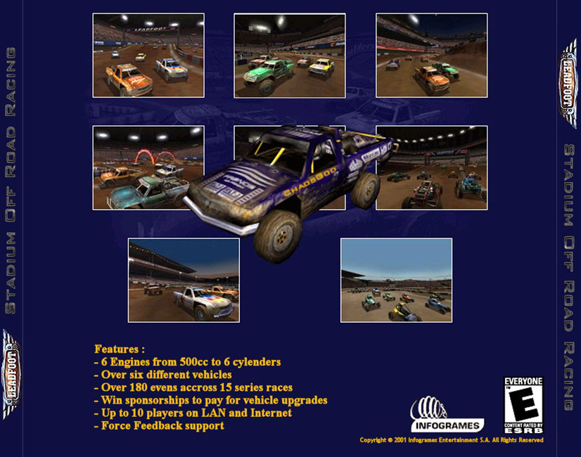 Leadfoot: Stadium Off-Road Racing - zadn CD obal