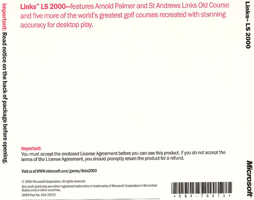 Links LS 2000 - zadn CD obal