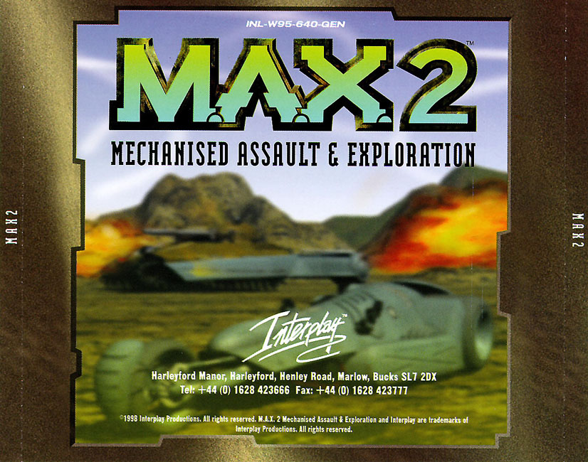 M.A.X. 2: Mechanized Assault & Exploration - zadn CD obal