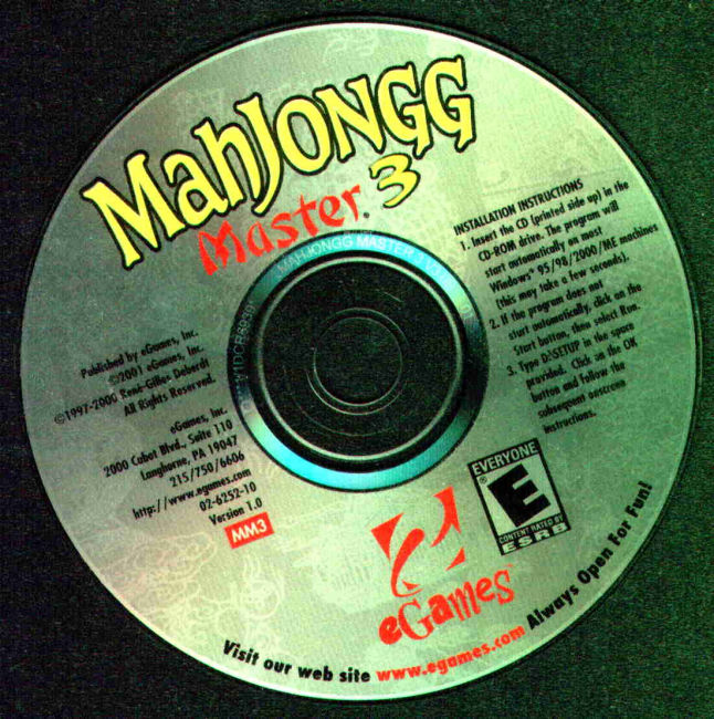 Mahjongg Master 3 - CD obal 2