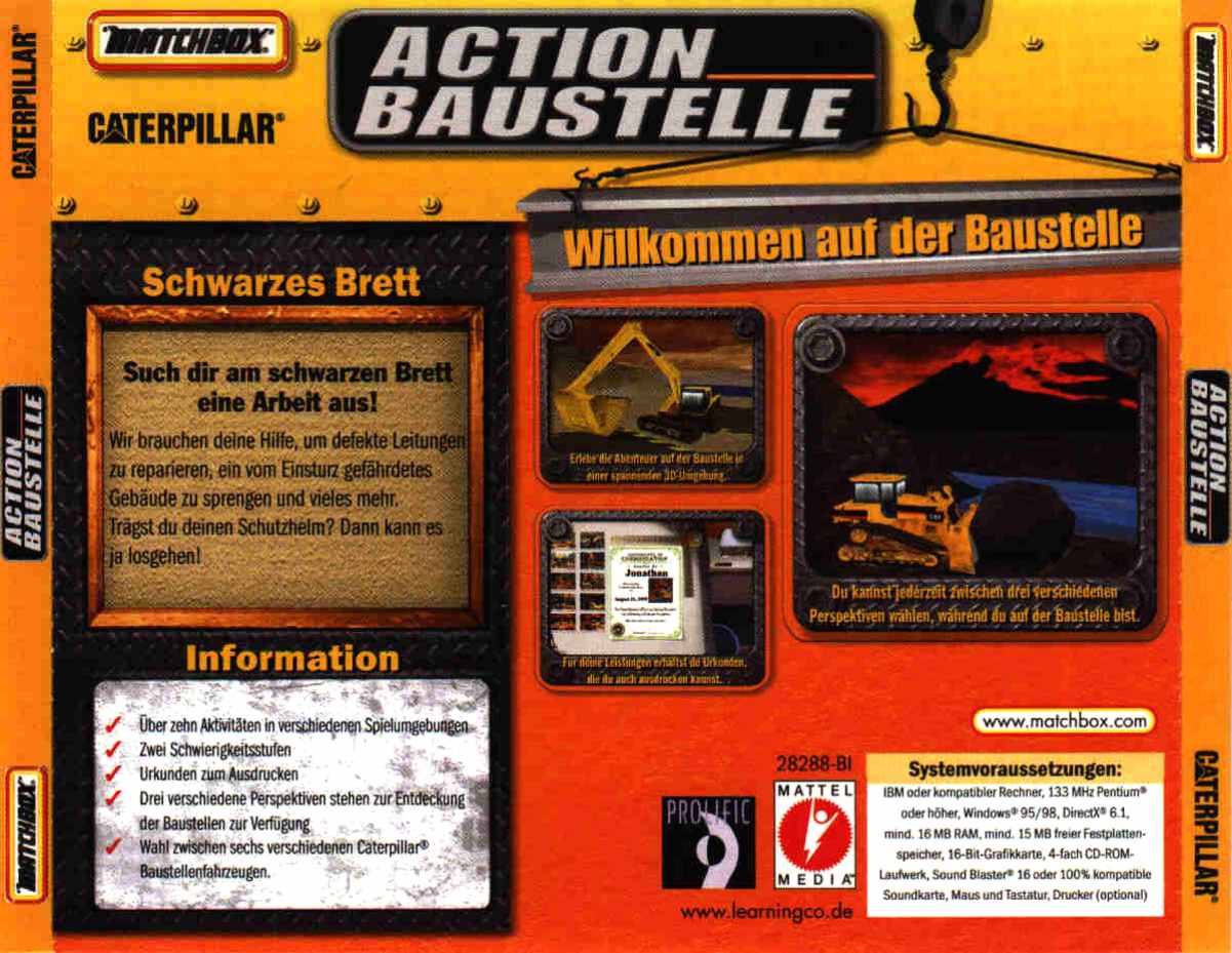 Action Baustelle - zadn CD obal