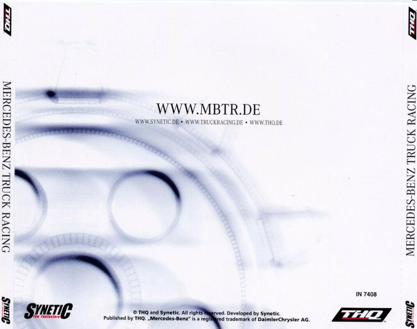 Mercedes-Benz Truck Racing - zadn CD obal