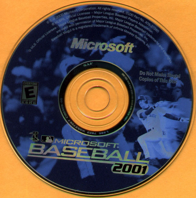 Microsoft Baseball 2001 - CD obal