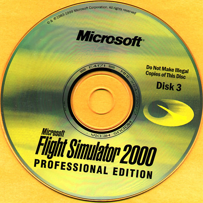 Microsoft Flight Simulator 2000: Professional Edition - CD obal 2
