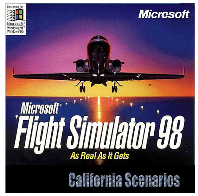 Microsoft Flight Simulator 98: California Scenarios - predn CD obal