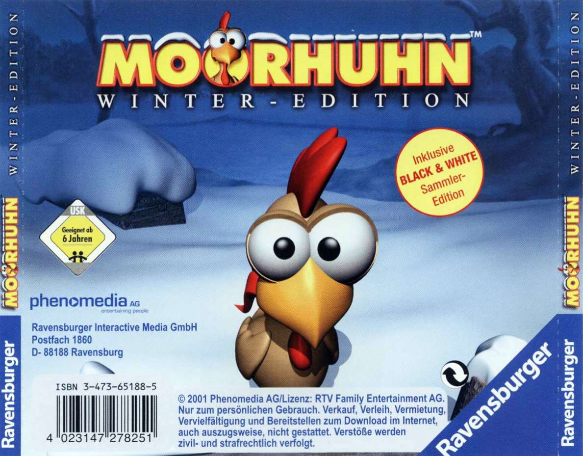 Moorhuhn: Winter Edition - zadn CD obal