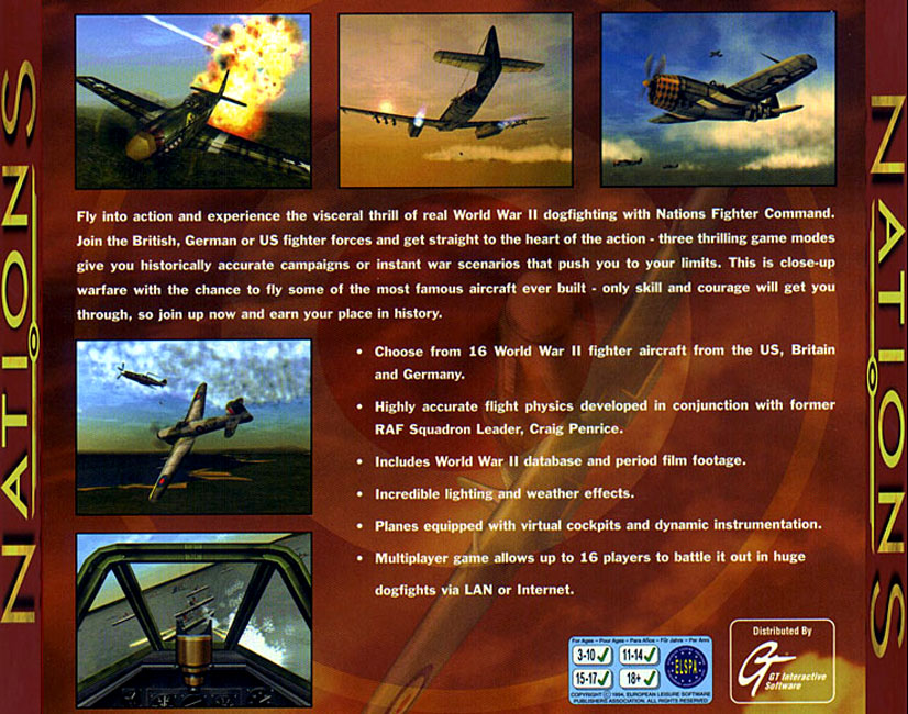 Nations: WWII Fighter Command - zadn CD obal