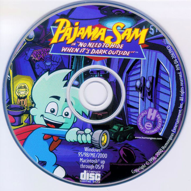 Pajama Sam: No Need to Hide When It's Dark Outside - CD obal