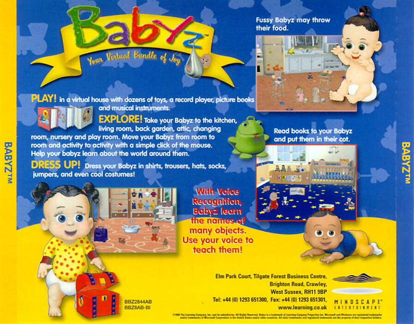 Babyz: Your Virtual Bundle of Joy - zadn CD obal