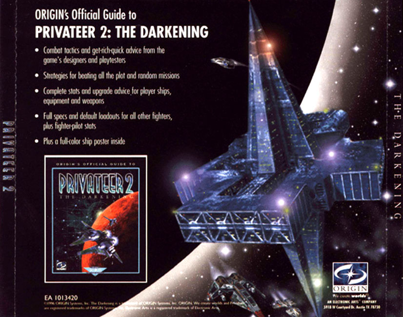 Privateer 2: The Darkening - zadn CD obal