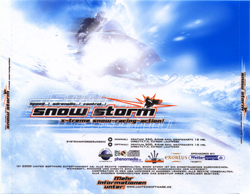 Snow Storm - zadn CD obal