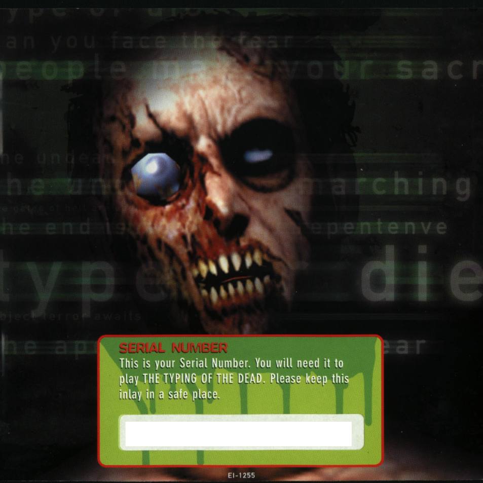 The Typing of The Dead - predn vntorn CD obal