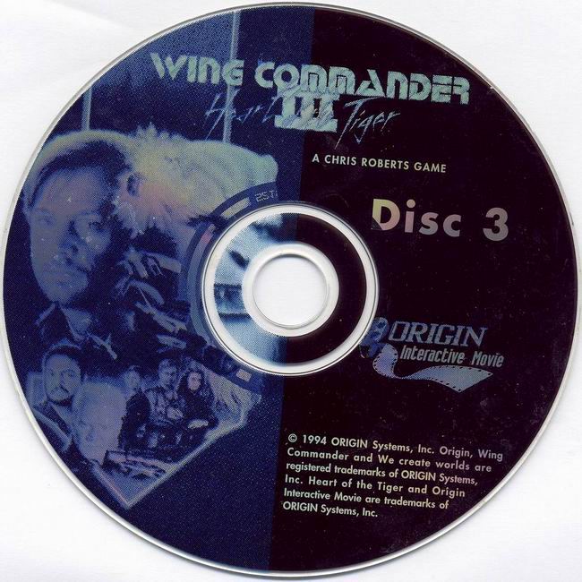 Wing Commander 3: The Heart of Tiger - CD obal 3