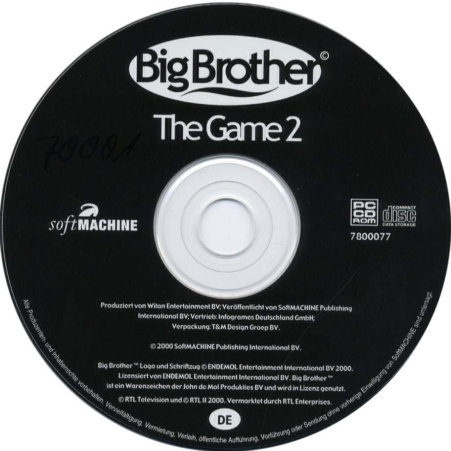 Big Brother: The Game 2 - CD obal